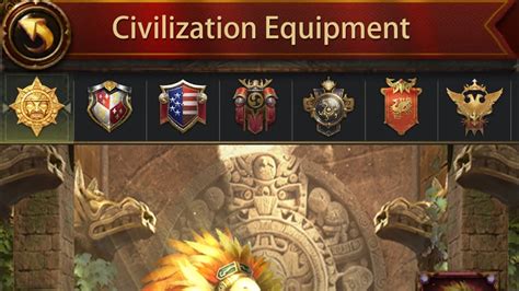 best civilization equipment in evony.